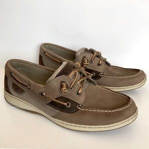 Sperry top sider Taupe Brush Ivyfish Nubuck 8